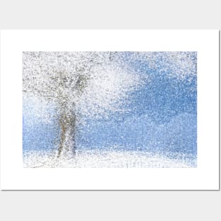 Abstract Winter Scene Posters and Art